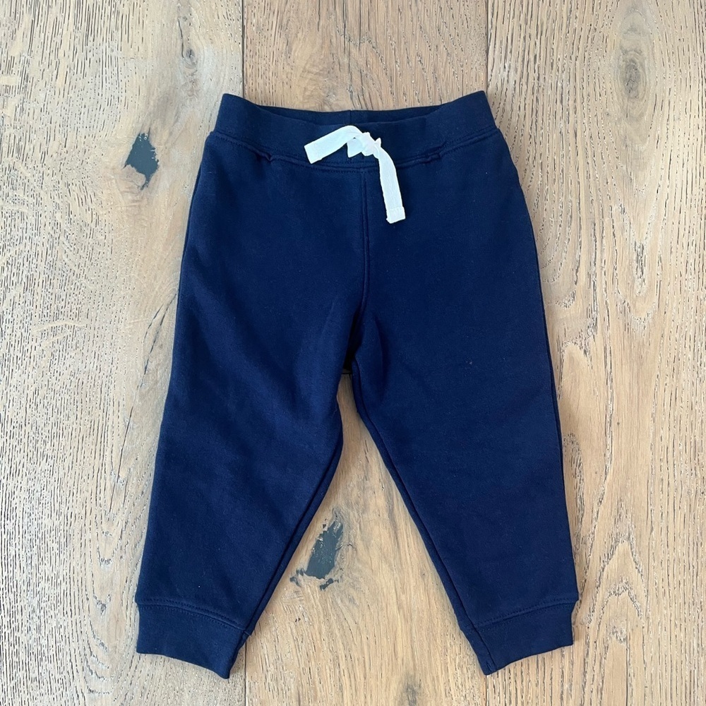 Carters Baby Boy 18 month Long Sleeve Pant Set Navy White Outdoors Nature - Picture 4 of 8